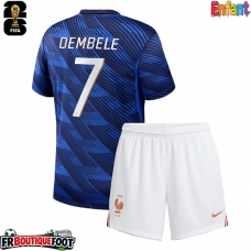Maillot de foot France Ousmane Dembele #7 Domicile vêtements enfant Monde 2026 Manches Courtes (+ pantalon court)